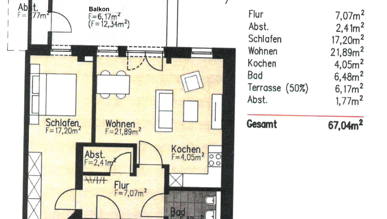 Grundriss Whng. 5